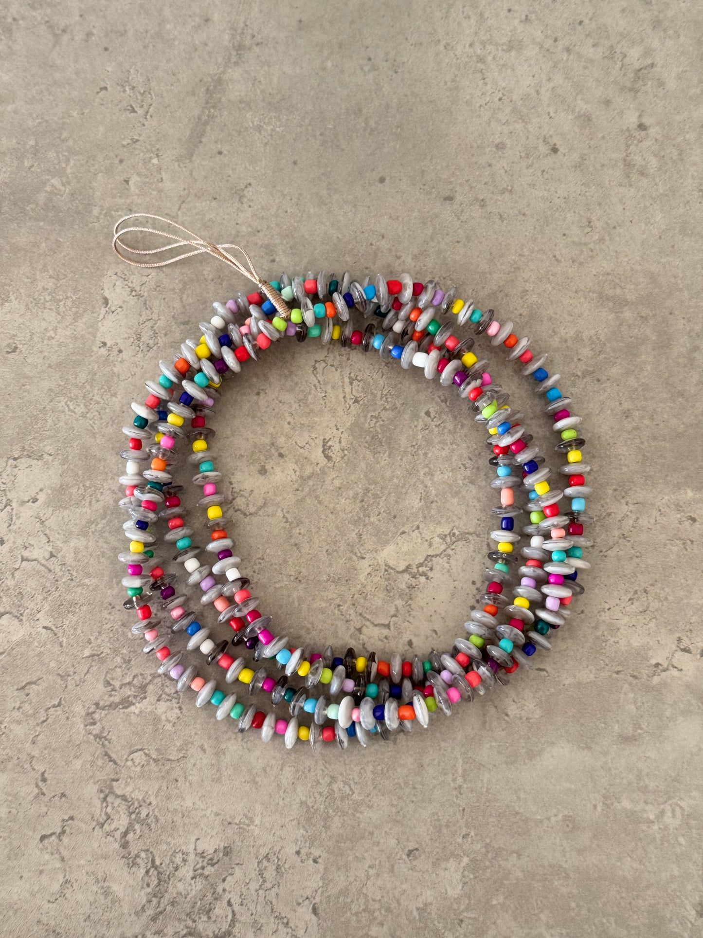 grey round & rainbow lightweight phonestrap