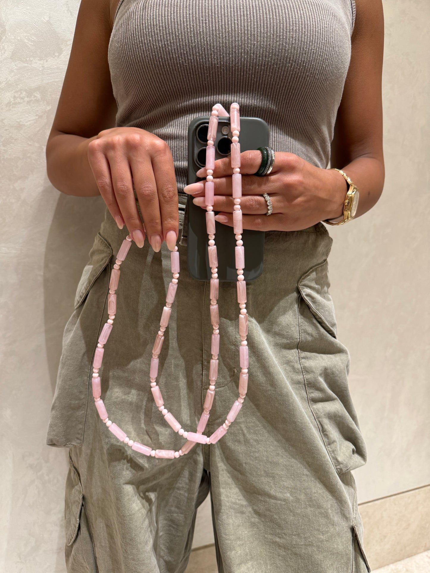 baby pink - lightweight phonestrap