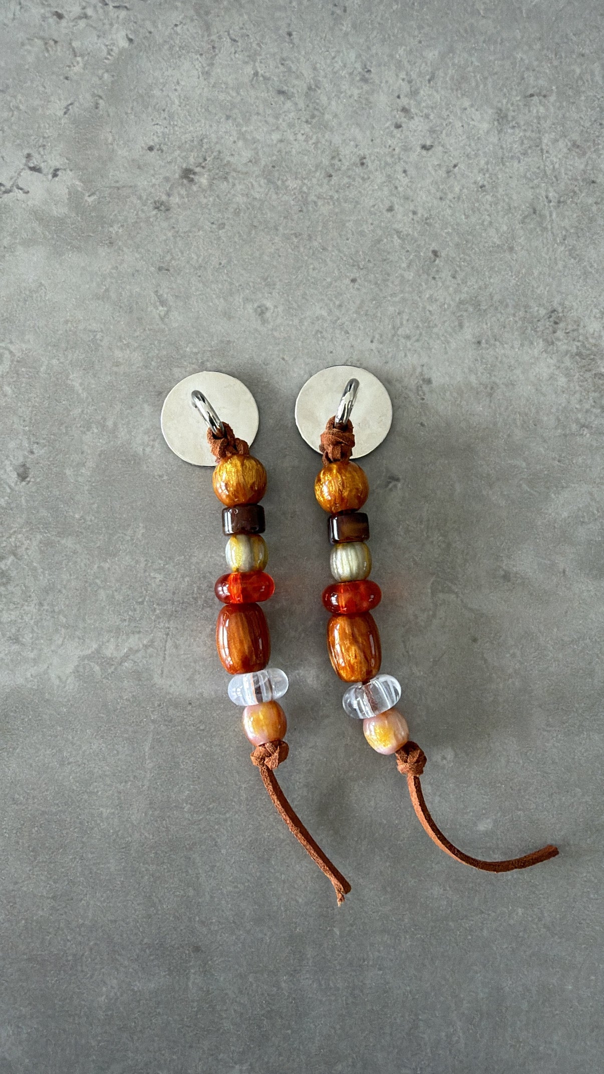 mobile charm - mixed color - terracota