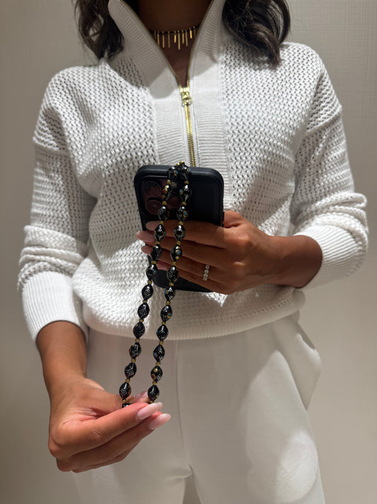 black short phonestrap