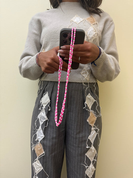 electric pink - lightweight phonestrap