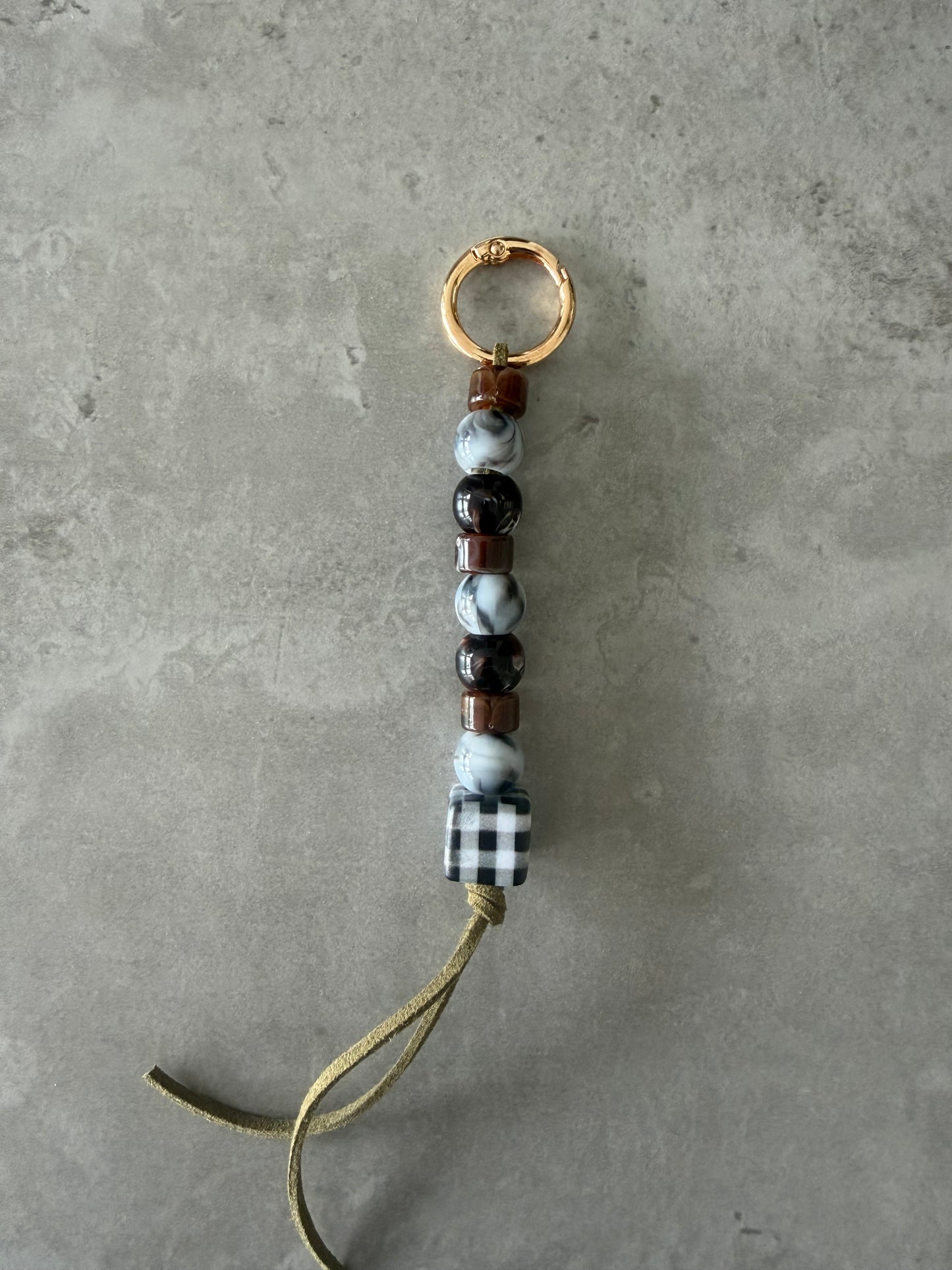 mixed browns, greys, black & white - olive thread