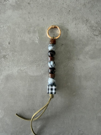 mixed browns, greys, black & white - olive thread