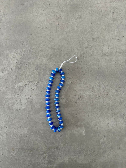 blue&white short phonestrap