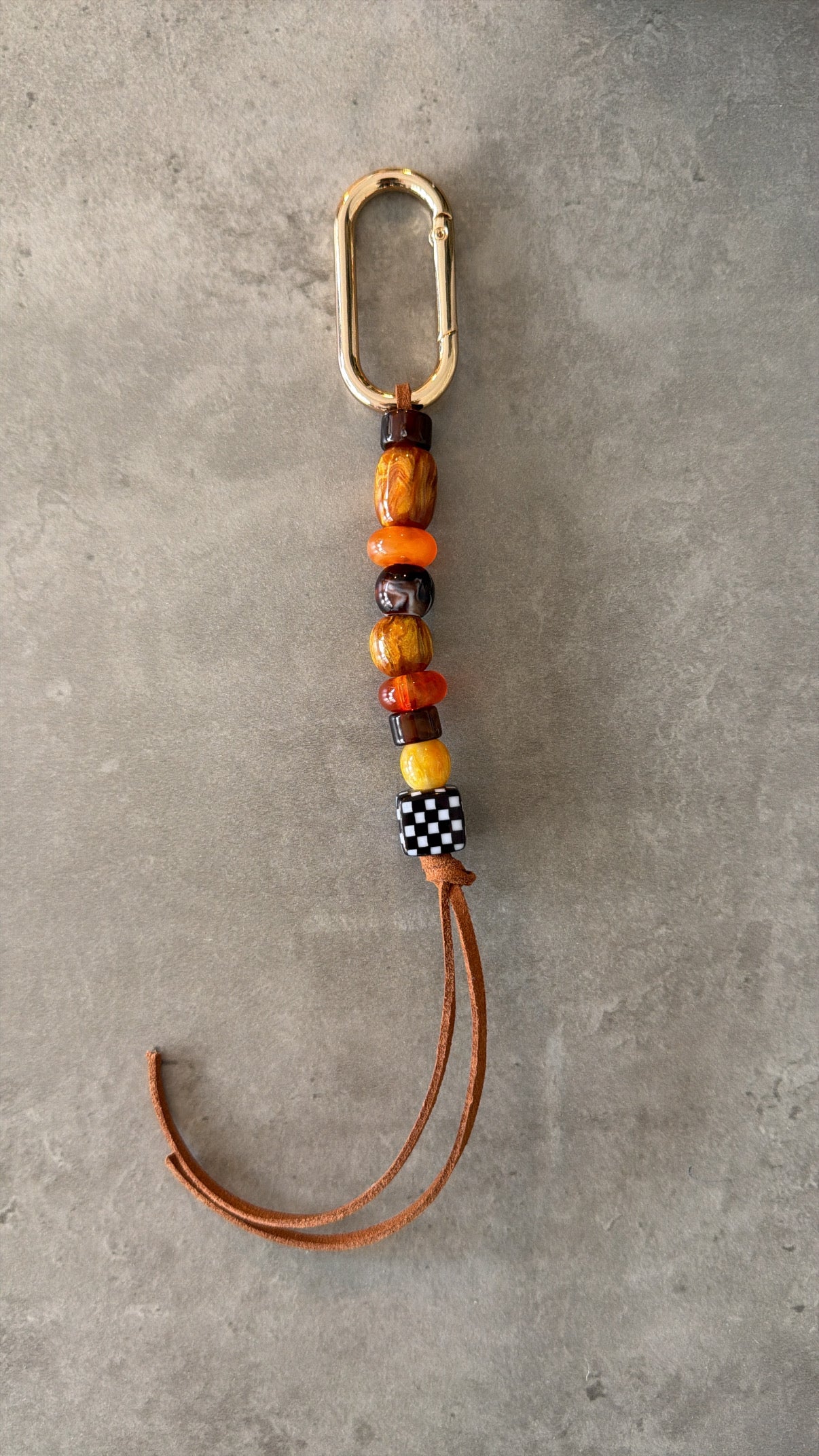 bag/key charms - mixed colors terracota