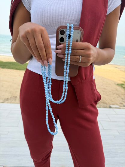 baby blue with eye lightweight phonestrap