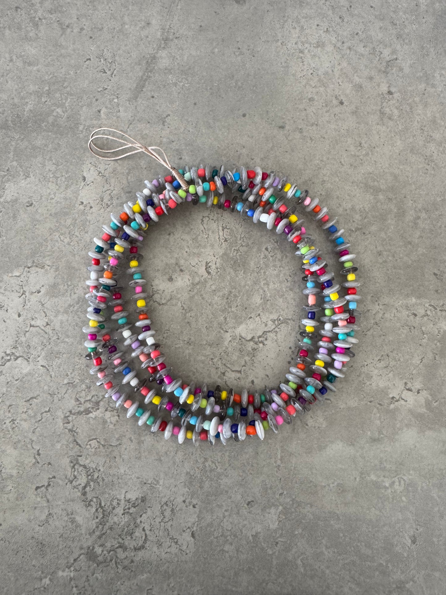 grey round & rainbow lightweight phonestrap