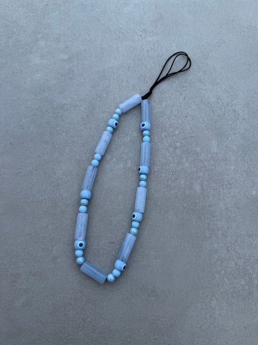 baby blue eye short wrist phonestrap