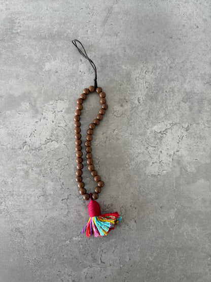 fushia tassel short phonestrap