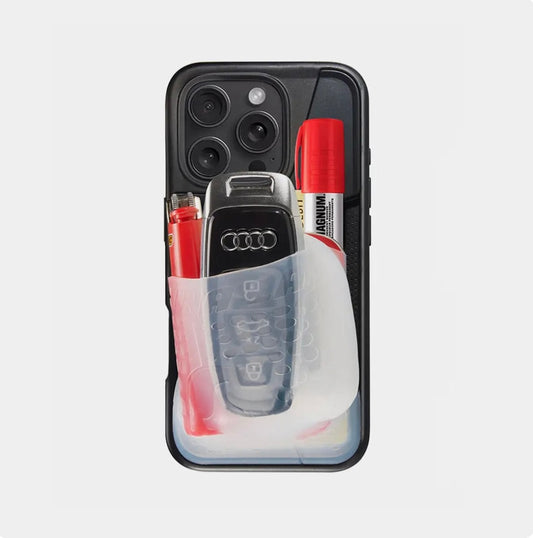 black/clear flex pouch cover