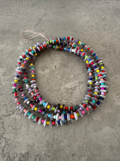 grey round & rainbow lightweight phonestrap