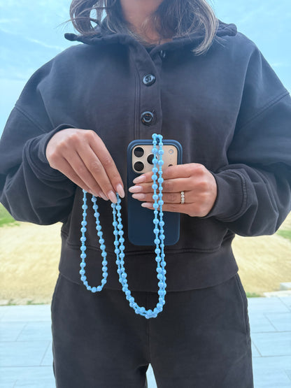 light blue circles lightweight phonestrap