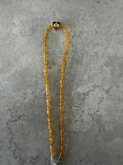 black heart adult necklace