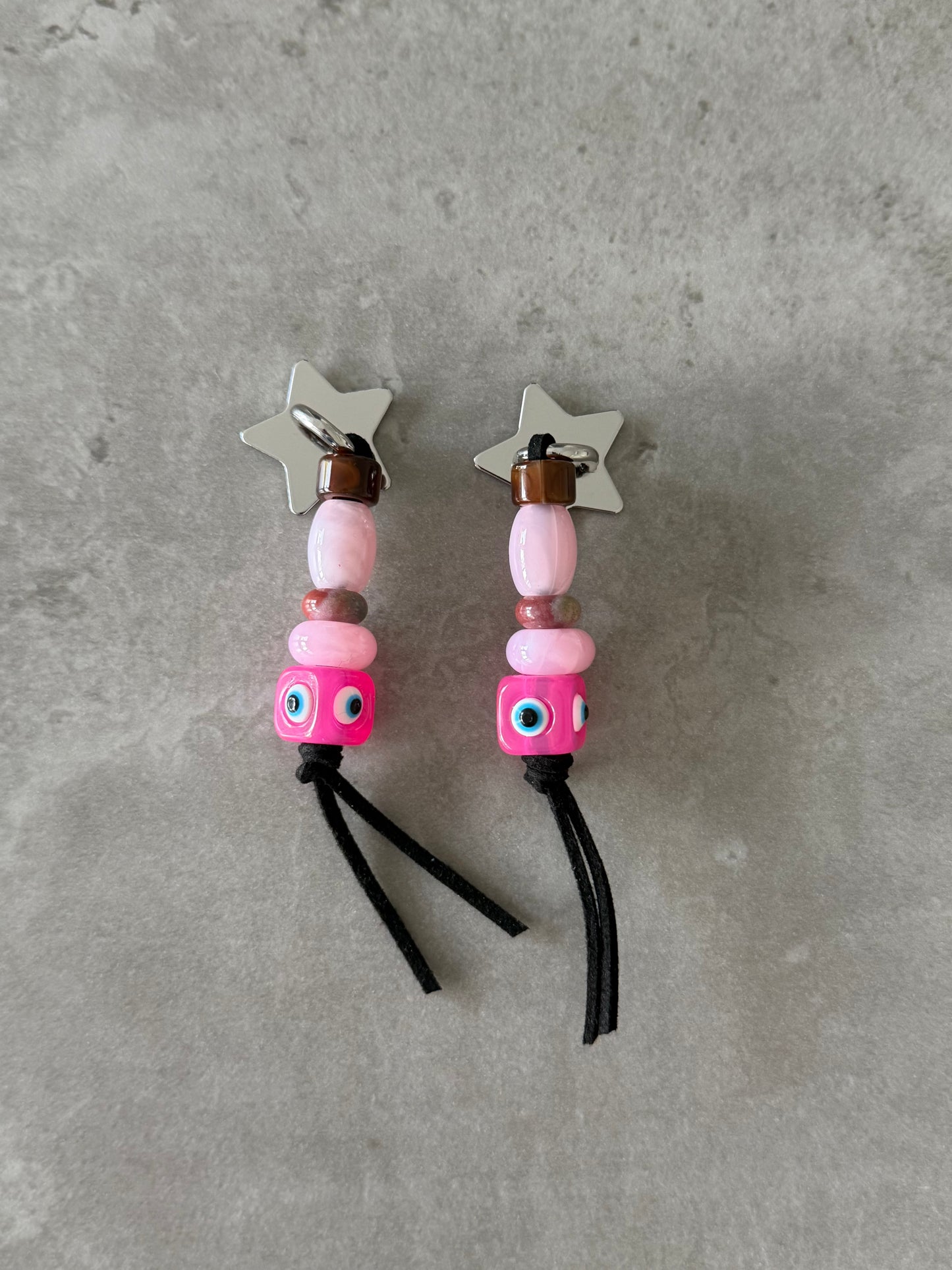 star mobile charm pinks & eye