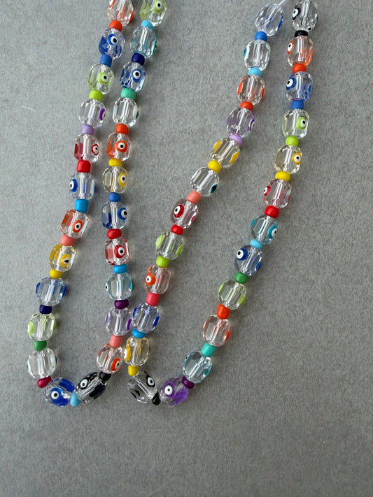 colorful eyes short phonestrap