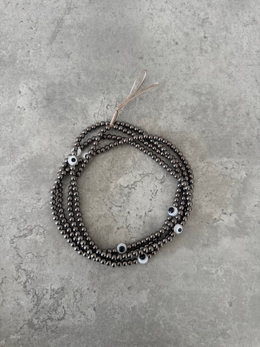 gunmetal white eye super-lightweight phonestrap