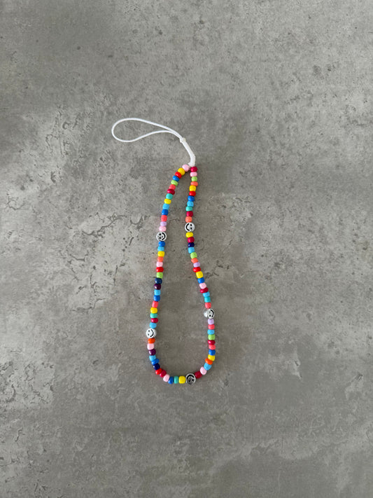 short phonestrap rainbow smiley