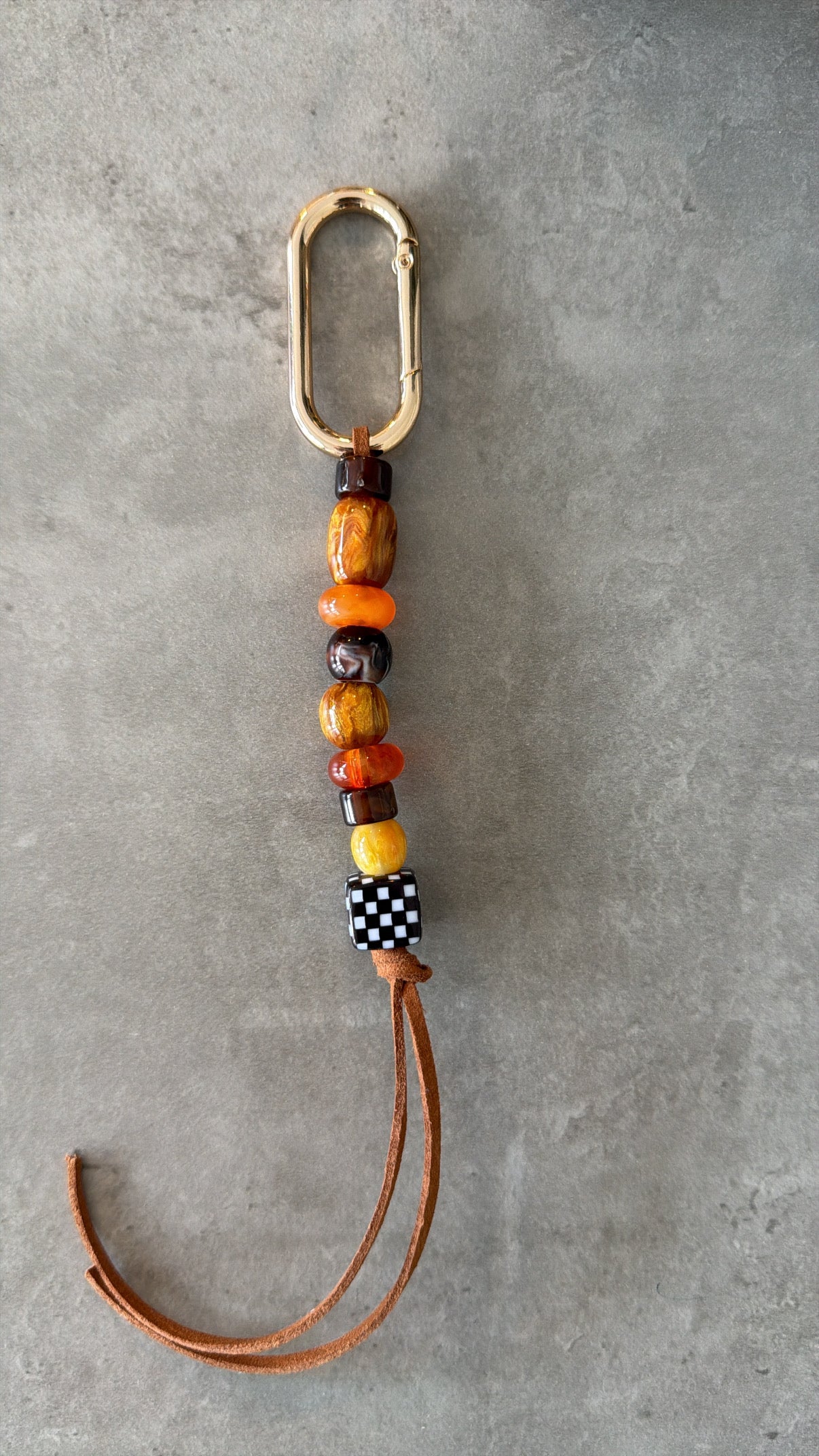 bag/key charms - mixed colors terracota