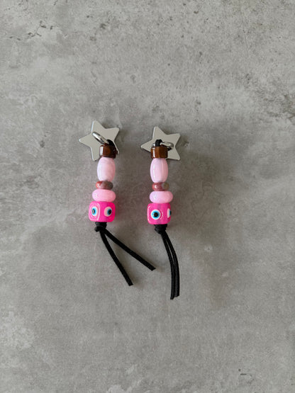 star mobile charm pinks & eye