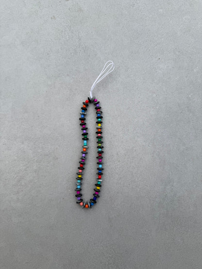 darkgrey with rainbow short phonestrap