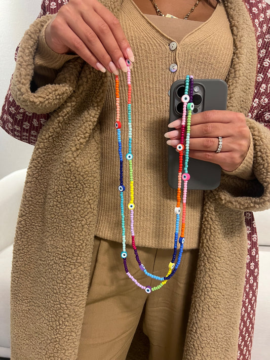 colorful eye lightweight phonestrap