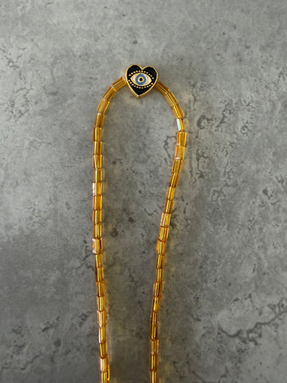 black heart adult necklace