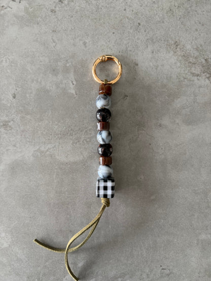 mixed browns, greys, black & white - olive thread